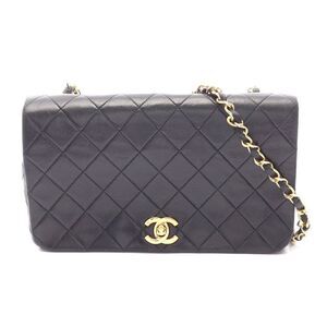 Chanel Lambskin Matelasse Shoulder Bag Black